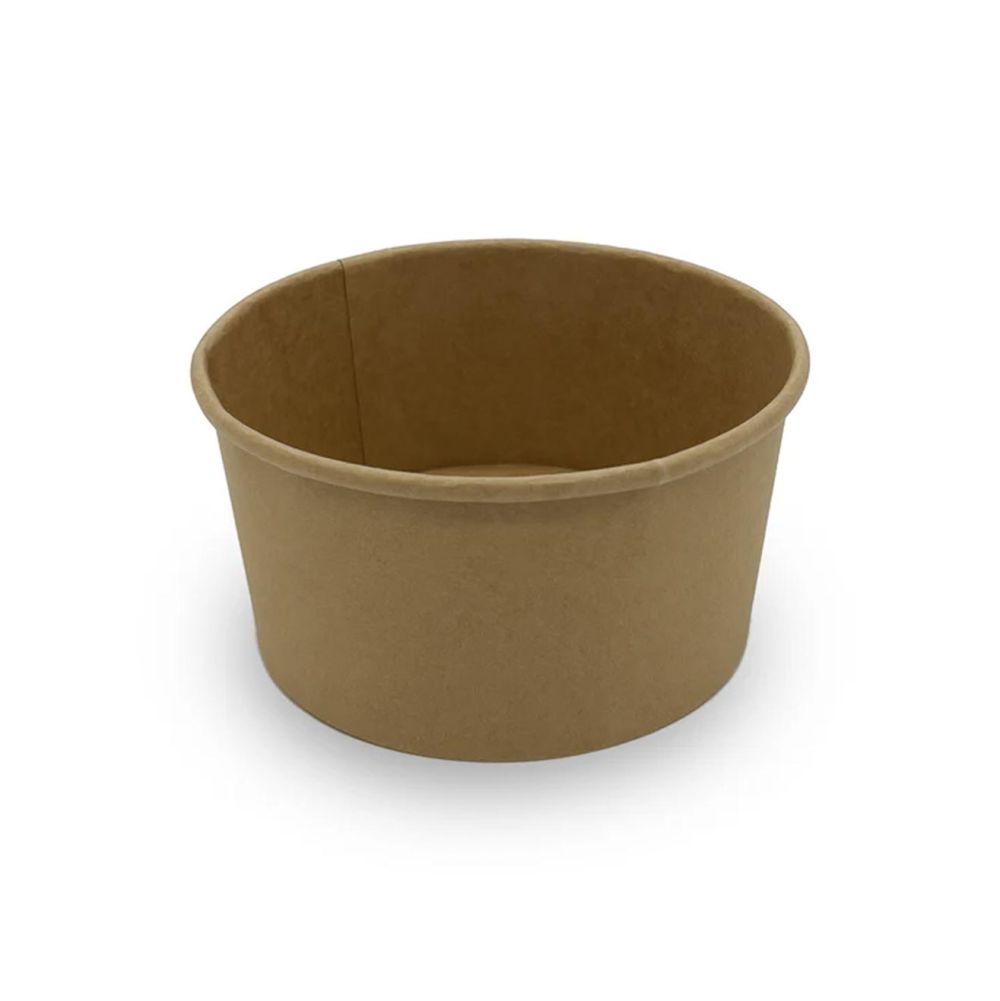Kraftpapierschale 750 ml rund | Salatschale & Take-away-Schale