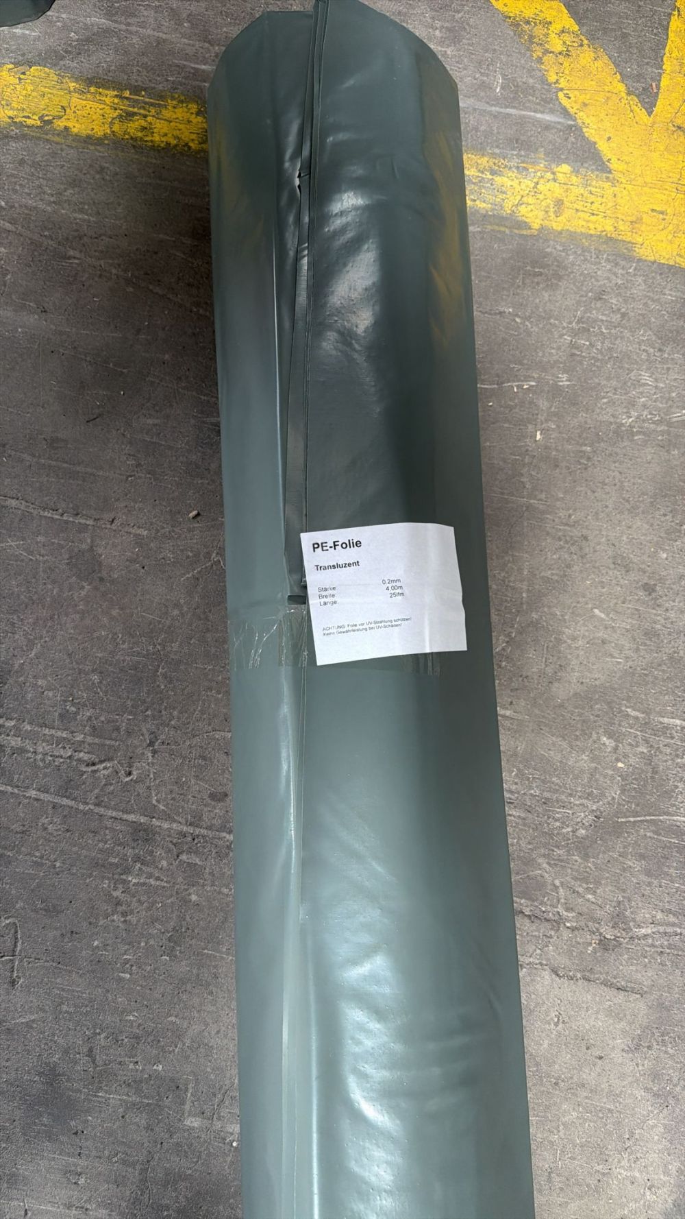 Abdeckfolie Malerabdeckfolie LDPE grau 200 my Rolle 4 x 25 m