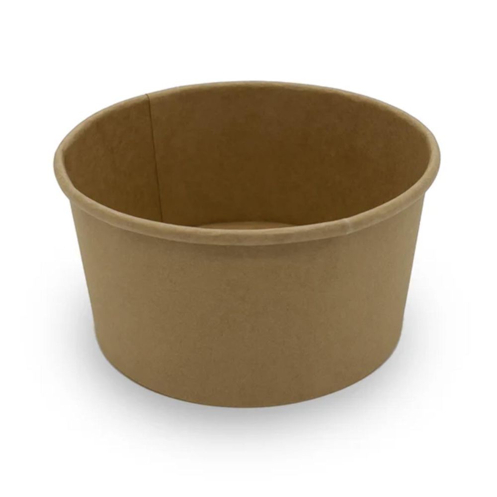 Kraftpapierschale 1000 ml, 293 GSM | Salatschale & Take-away-Schale